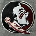 thumbnail image 5 of Men's Colosseum Heather Gray Florida State Seminoles Arch & Logo Crew Neck Sweatshirt, 5 of 5