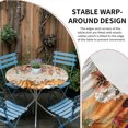 thumbnail image 2 of Thanksgiving Orange Fall Round Tablecloth for 36-44 Inch Tables,Fitted Table Cover with Elastic Edge,Weeping Floral Botanical Vintage Waterproof Outdoor Table Cloth Protector for Patio Garden Dinner, 2 of 9