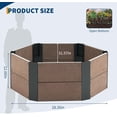 thumbnail image 3 of Yeshouse kit de jardinera hexagonal elevada de 2,6 x 2,6 x 1 pie, diseño tipo madera, grande y profunda, ideal para cultivo de hierbas y verduras en patio, balcón, jardín o interior, 3 of 7
