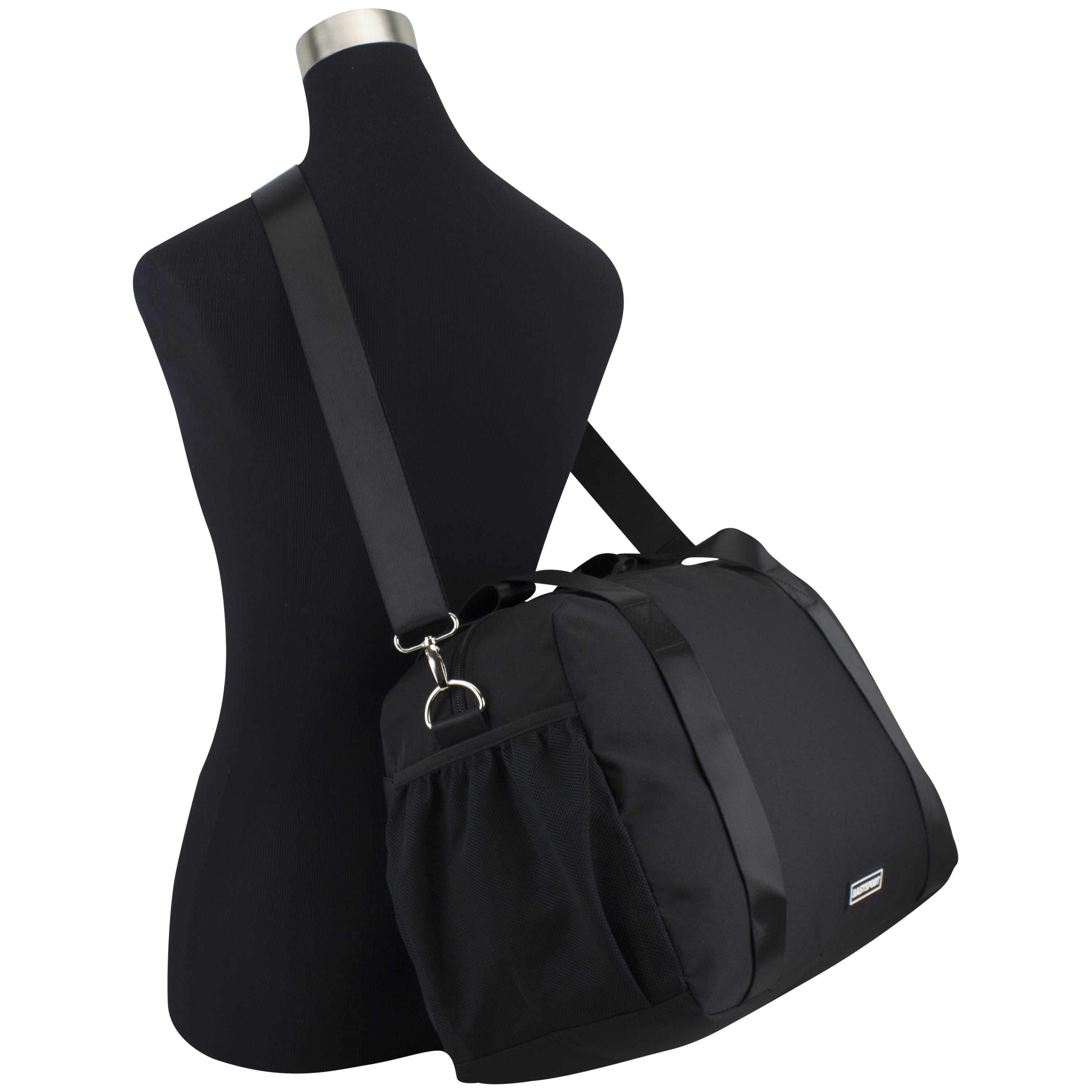 Eastsport 16.5" Detachable Strap Travel Duffel Bag, Black