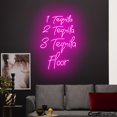 thumbnail image 2 of Craftnamesign Tequila Floor Neon Light, Tequila Cocktail Led Sign, Cocktail Bar Sign Wall Art, 2 of 5
