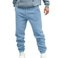 thumbnail image 1 of aidice Men's Cinch Bottom Sweatpants Fall Elastic Waisted Drawstring Athletic Workout Gym Joggers Pant with Pockets, 1 of 5