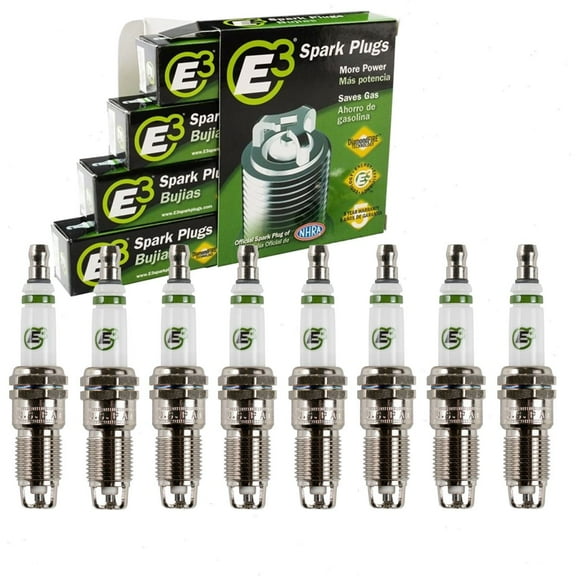 8 pc E3 Spark Plugs compatible with Chevrolet Silverado 3500 HD 6.0L V8 2007-2019