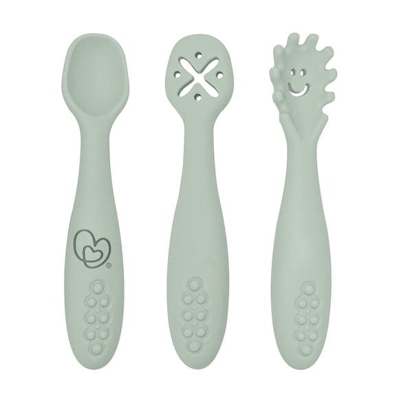 Juego de cucharas de silicon para bebé