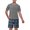 Gris Foncé Bleu, variante sur Fashnice Pyjama pour Hommes Deux Pièces Tenue de Nuit 2 Pcs Ensemble de Pyjama Ample Pyjama Tenue d'Intérieur Gris Vert 2TG