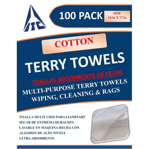 Terry Towels  14 in. x 17 in.  100 Count