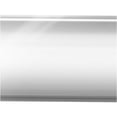 thumbnail image 4 of JERFIT 44-inch Modern Glass Coffee Table with Chrome X-Base for Living Room, 4 of 5