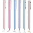 thumbnail image 1 of 6 PCS Colored Gel Pens Rotating Retractable Fine Point Pen Cute Aesthetic Gel Pens Pastel 0.5mm Ballpoint Pens Quick Dry Gel Ink Pens Morandi Colors Pen for Office School Students Nurses, 1 of 6