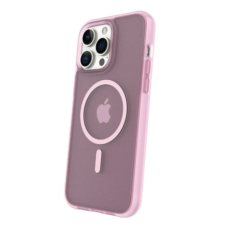 onn. MagSafe Compatible Phone Case for iPhone 14 Pro Max - Frosted Pink