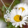 thumbnail image 6 of EQWLJWE Necklaces for Women, S925 Sterling Silver Heart Flower Bee Necklace Jewelry, Infinite Love Necklaces for Women,Two-tone Animal Pendant NecklaceNecklace Pendant Gifts for Mom Wife Girlfriend, 6 of 8