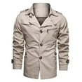 thumbnail image 2 of Men's Casual Jacket Lightweight Mid Length Outerwear with Lapel Design for Comfortable Stylish Wear, 2 of 2