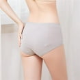 thumbnail image 6 of Women Menstrual Period Underwear Physiological Leak Proof Cotton Panties Widened Crotch Plus Size Solid Briefs Sanitary Underpants, 6 of 10