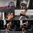 thumbnail image 4 of Favuit T-Bar Row Platform with Chain, 360° Swivel Landmine Eyelet Attachment Cable Machine Barbell fits 2 inch Olympic Bars for Bent Over Row Exercise LAT Pull Down Back Shoulder Core Muscles, 4 of 4
