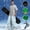 Blue, variant on Men's Solid Colour Windproof Winter Outdoor Warm Thickened Double Shoulder Ski Trousers Sport Comfort Trousers With Side Pockets Outdoor Hiking Lined Zipper Bottom Leg