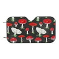 thumbnail image 7 of Picia Red Mushrooms Curved Windshield Sunshade Accordion Folding Style Auto Shade for Car Truck SUV Van Blocks UV Ray Sun Visor Protector -Small, 7 of 7
