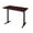 Mahogany, variant on Romig Pillar 48 x 24 in. Steel T-Base Cafe Training Seminar Table- Grey