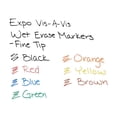thumbnail image 4 of Expo® Vis-A-Vis Wet-Erase Overhead Transparency Markers, Fine Tip, Blue, 12-Count, 4 of 9
