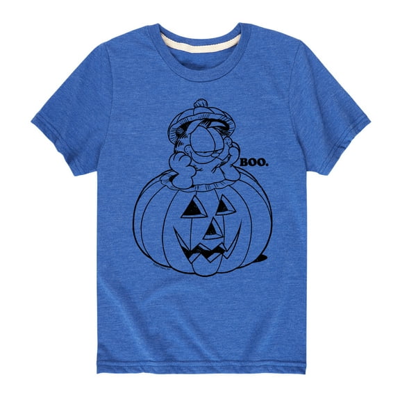 Garfield - Garfield Pumpkin Art - Toddler And Youth Short Sleeve Graphic T-Shirt