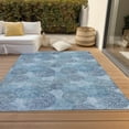 thumbnail image 6 of Addison Rugs Chantille Indoor/Outdoor Transitional Circles Denim Washable Rectangle Rug, 5' x 7'6", 6 of 6