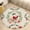 Flannel-3, variant on Christmas Santa Claus Pattern Round Area Rugs for Bedroom Living Room, 4FT Soft Comfy Indoor Circle Carpets, Floor Mat