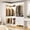 White, variant on Homieasy 31.5'' - 57.2'' W Closet System with Wooden Drawers (Set of 2), White