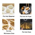 thumbnail image 6 of TOP-MAX 100PCS Raw Wood Pulp Greaseproof Paper Air Fryer Paper Liners Reusable, 6 of 8