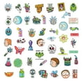 thumbnail image 3 of Rush Pixel Rick and Morty Watercolor Vinyl Stickers, Set of 50, Waterproof and UV Resistant, Perfect for All Your Gadgets S4360, 3 of 5