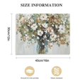 thumbnail image 3 of Nawypu  Abstract Bouquet Canvas Wall Art White and Yellow Flowers in Vase Artwork Print Painting Bedroom Flower Canvas Wall Art for Bathroom Bedroom Office Living Room Ready to Hang, 3 of 6