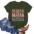 thumbnail image 3 of Camiseta de Cuello Redondo Impresa Del Día de la Madre para las Mujeres, Camiseta Casual de Manga Corta para la Primavera Y el Verano, 3 of 3