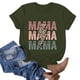 thumbnail image 3 of Camiseta de Cuello Redondo Impresa Del Día de la Madre para las Mujeres, Camiseta Casual de Manga Corta para la Primavera Y el Verano, 3 of 3
