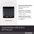 thumbnail image 2 of Combo reacondicionado Netgear C6250-100NAS AC1600 (16x4) por cable y enrutador WiFi (C6250) con cert, 2 of 6