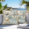 thumbnail image 4 of Outdoor Pillow Cover Shell Butterfly Set of 2 Waterproof Throw Pillowcases Vintage Starfish Shell Decorative Patio Furniture Pillows for Couch Garden Indoor & Outdoor Use, 4 of 9