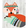 thumbnail image 3 of Robinson, Tamara 15x17 Black Modern Framed Museum Art Print Titled - Tribal Fox, 3 of 5