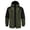 Army Green, variant on Men's Workwear Loose-fitting Windbreaker Jacket with Hood Army Green L