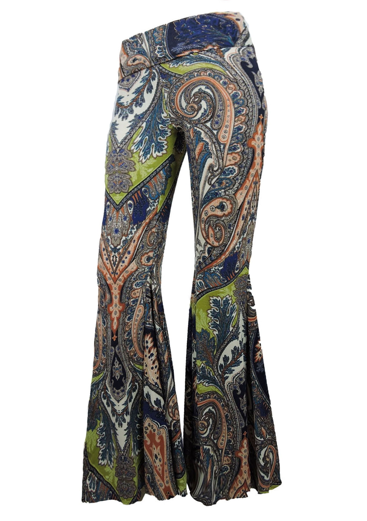 paisley bell bottom pants