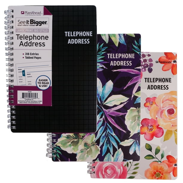 See it bigger telephone address book with password pages 5 5 x8