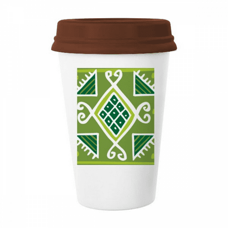 

PineFruit Mexico Totems Ancient Civilization Mug Coffee Drinking Glass Pottery Cerac Cup Lid
