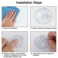 thumbnail image 4 of Ganchos de ventosa de 8 piezas con ganchos de metal de 1.6" de diámetro para ventana de vidrio, colgador de pared para cocina y baño, 4 of 7