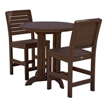 Highwood Furniture Weatherly 3pc Round Counter Dining Set