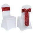 thumbnail image 3 of kjfeif Satin Chair Sashes Bows-Chair Ribbon Ties Back Sash for Wedding Party Events Banquet Chair Cover Decoration（6.69x108.35inch）, 3 of 5