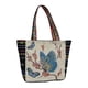 thumbnail image 3 of Bolso de hombro de lona jinwen Bolso de viaje de moda con cremallera informal flor de mariposa, 3 of 8