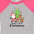 thumbnail image 4 of Inktastic Baby's 1st Christmas with Santa Reindeer and Tree Boys or Girls Baby Bodysuit, 4 of 5