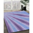 thumbnail image 3 of Ahgly Company Machine Washable Indoor Rectangle Transitional Jeans Blue Area Rugs, 4' x 6', 3 of 7