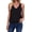 Black, variant on Womens Tank Casual V Neck Summer Spring Beach Vacation Tank Loose Fit Cute Fashion Sleeveless Tops Emerald Green M