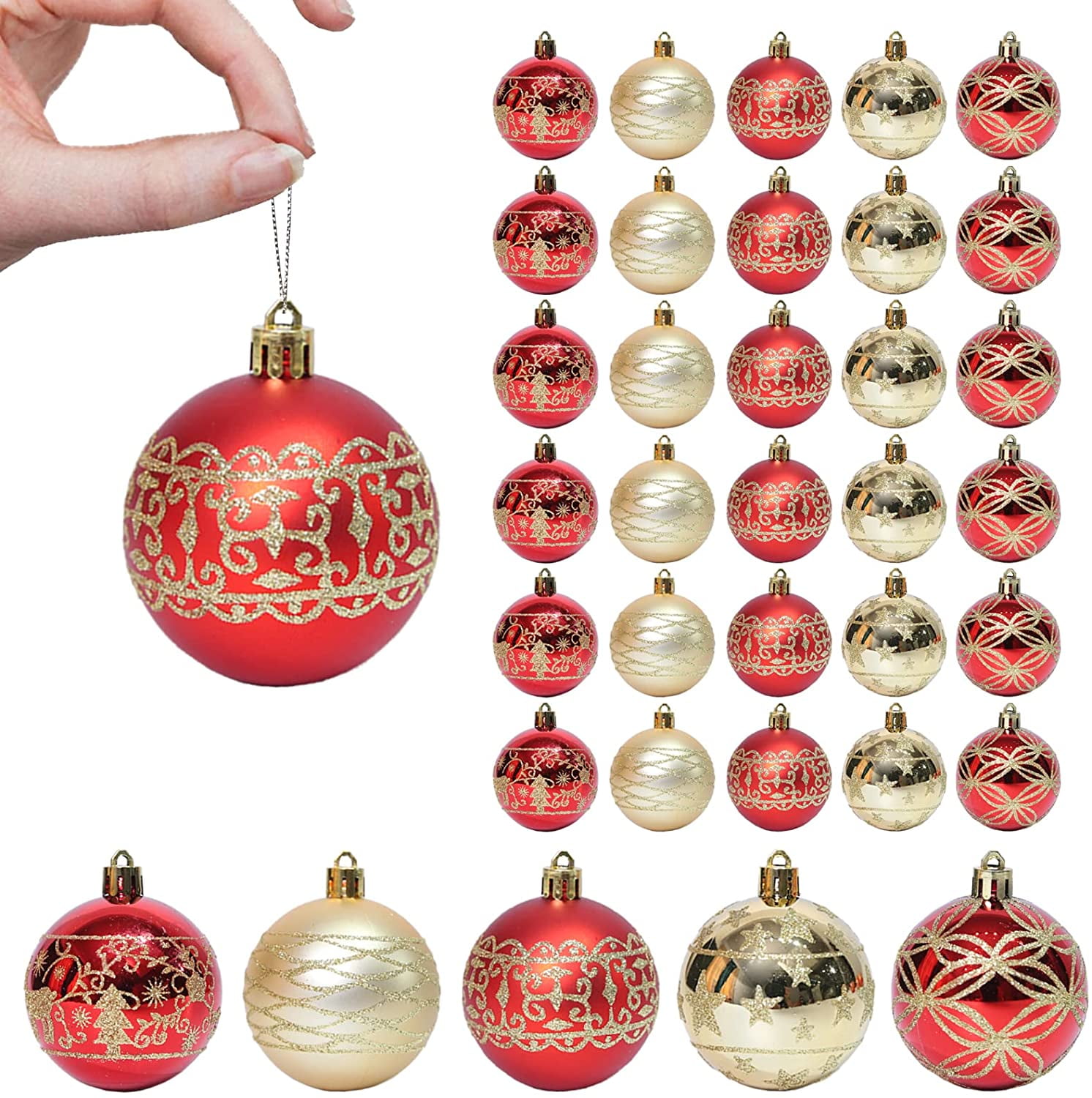 Christmas Balls Baubles Xmas Tree Hanging Ornament Xmas Decoration 11 PCS/set 