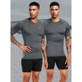 thumbnail image 3 of Camisas de compresión NELEUS Workout Athletic para hombre, 2XL, paquete de 4, 3 of 7