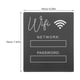 thumbnail image 5 of unbranded Cartel De WiFi Para Hogar En Acrílico Negro Escribible Fácil De Instalar Y Limpiar, 5 of 6