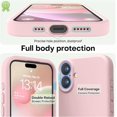 thumbnail image 3 of Silicona Premium, a Prueba de Golpes, Forro Suave Antiarañazos - para iPhone 16 6.1" Rosa Tiza, 3 of 7