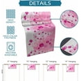 thumbnail image 6 of Pink Christmas Table Runner, White Xmas Tree Snowflakes Pink Balls Cotton Linen Tablecloth Holiday Farmhouse Table Decor for Home,Kitchen,Dining Room,Indoor,Outdoor,13X48 Inches Long, Winter, 6 of 7