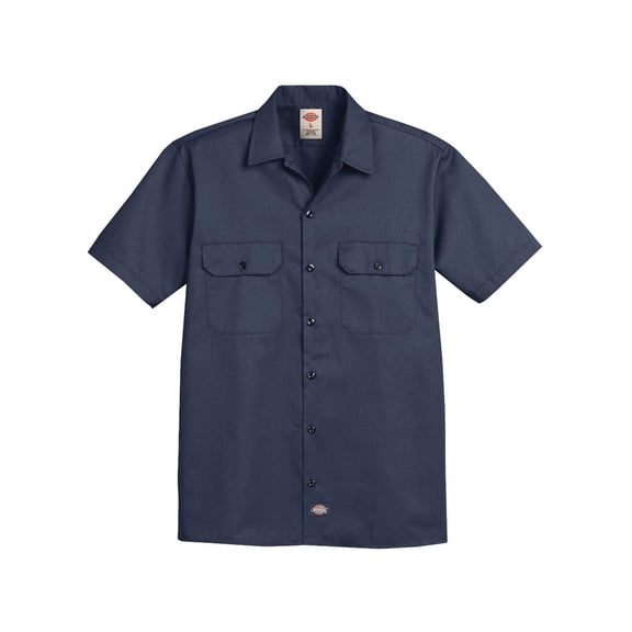 Dickies 2574L Short Sleeve Work Shirt - Long Sizes - Dark Navy - 3XLT